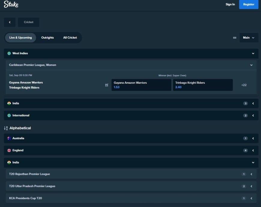 cricket world cup betting site stake