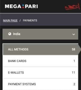 megapari app deposits IN