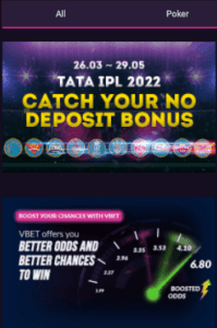 vbet bonus ipl offers