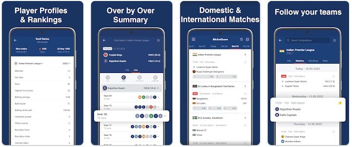 wicketscore app features